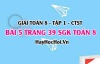 Giải bài 5 trang 39 Toán 8 Tập 1 SGK Chân trời sáng tạo